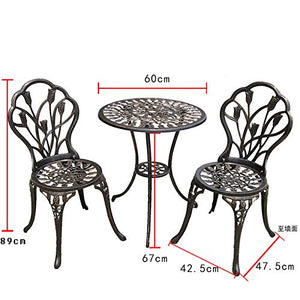 Tavolo E Sedie Da Giardino In Alluminio Pressofuso Set Da Pranzo Bistrot Allaperto Mobili Da Giardino Per Esterni Per Terrazze Di Terrazze Resistente Alle Intemperie E Senza Ruggine