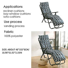 ZYZY - Cuscino per sedia a sdraio, morbido cuscino per chaise longue per interni ed esterni