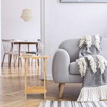 Relaxdays Tavolino Pieghevole in bambù, Arredamento Salvaspazio per Salotto, Balcone & Terrazza, Tavolo Home, Naturale, 1 pz