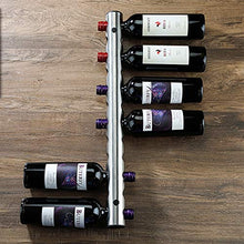 NYKK Portabottiglie da Tavolo Cremagliera del Vino a Parete in Acciaio Inox Rack di Vino Creativo Bottiglia Decorativa 43x5cm Portabottiglie e armadietti da Cucina (Dimensione : B)