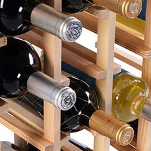 COSTWAY Portabottiglie di Vino, Scaffale per 44 Bottiglie di Vino in Legno di Pino, 113 x 46 x 27,5 cm