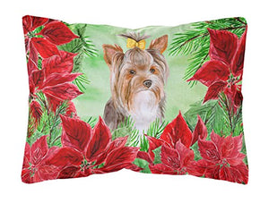 Caroline's Treasures CK1370PW1216 Yorkshire Terrier #2 - Cuscino decorativo in tela, 12 x 16 W, multicolore