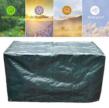 WAFWYY Copertura per Mobili da Giardino, Impermeabile 420D in Tessuto Oxford con 4 Fibbie Fisse Anti Vento E Protezione UV Set da Giardino，Rettangolare