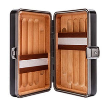 Cigar Box di stoccaggio Innovativa Comodo Blocco Cigar Humidor Grande capacità di Alluminio in Lega di magnesio Caso Legno di Cedro Cigar Box Perfetto da Usare in Ufficio e Camera da Letto