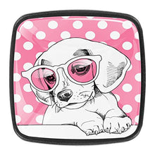 Cucciolo di Beagle in occhiali rosa Pomelli per Porta Set di 4 Pomelli per Mobili Manopole per Cassetti Cucina Armadio Vetro