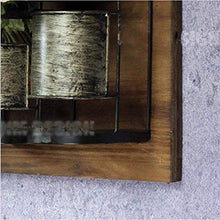 ZLJ Portabottiglie per Vino Porta Vino Mensola per Vino Portabottiglie da Parete in Metallo Portabottiglie in Legno massello Stile Americano Murale