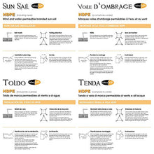 CelinaSun Tenda Parasole a Vela Protezione Solare Giardino Balcone HDPE polietilene Traspirante Rettangolare 2,5 x 4 m Bianco Crema
