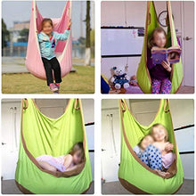 liangzishop Swing Amaca Verde Seat Swing Carrello del Cotone del Bambino della Tela di Canapa a Battente Adatto for Uso Interno ed Esterno Altalena da Giardino