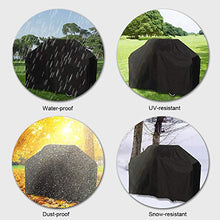 Ubrand 210D - Copertura per barbecue all'aperto, copertura per mobili all'aperto, copertura antipolvere nera