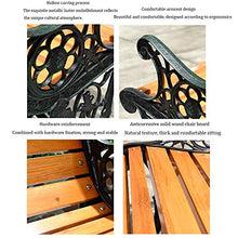 Doghe In Legno Panca da Terrazza da Giardino,Panchina da Esterno Con Schienale E Braccioli,Struttura In Ghisa E Sedile Decorativo In Legno Massello Anticorrosivo,Per Portici, Panchine D'ingresso