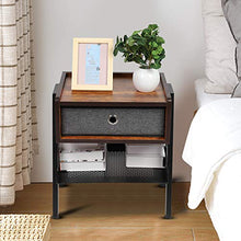 Germerse Accent Table Tavolino da caffè, Comodino in Stile Industriale Moderno, Camera da Letto Portatile per Soggiorno