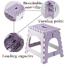 ZXCVB Sgabello Pieghevole,Sgabello,Sgabello in Plastica,Risparmio di Spazio E Facile da Trasportare,Adatto per Esterni,Bagno E Soggiorno,Adulti E Bambini Possono Usare,Purple-FoldingChairs