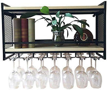 LLT Wine Rack, Cremagliera Della Decorazione Della Parete Della Novità, Wine Rack Mensola Di Vetro a Parete Fissaggio Bottiglie Multi-Funzionale Mensola Del Vino e Calici Ristorante Bar