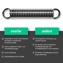 everlar® Sospensione a Molla per Sedia a Dondolo I EU Made I Girevole + Fune di sicura + 2 moschettoni I Sicura Oscillazione e Giro della Sedia a Dondolo, Sacco da punzonatura, Altalena Amore I 100kg