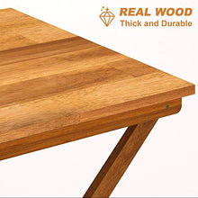 INTERBUILD Sydney Tavolo pieghevole in legno per patio, 75 x 75 x 73 cm, finitura in teak dorato