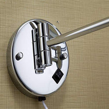 Specchio per il trucco Montaggio a parete 5x Specchio ingranditore Specchio cosmetico illuminato a LED per bagno Specchio bifacciale, specchio da trucco con luci Specchi da bagno Specchio per trucco i