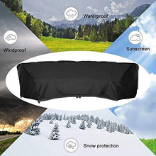 Fodere per mobili da giardino impermeabili 483x99x92cm, fodere per mobili da esterno, fodere per mobili da giardino nere, antipioggia per pioggia e neve, antivento, resistenti allo strappo, set d