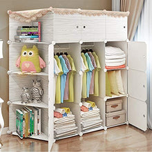 MICEROSHE Armadio Semplice Durevole Ad Alta capacità Modulare Armadio Guardaroba Minimalista Stile Libri Impermeabili Giocattoli Possono Essere Collocati Asciugamano Design Pratico