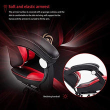 DINGZXC Sgabelli da Bar Sedia da Gioco Sedia E-Sport Di Grandi Dimensioni ， Sedia Girevole Ergonomica Ed Esecutiva con Poggiatesta e Cuscino Lombare Regolabile,Blakc White