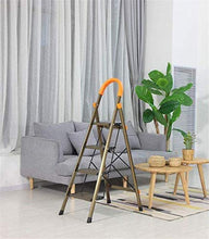 GQQ, scaletta pieghevole in metallo, per ufficio, con quattro gradini, da giardino, da giardino, per esterni, dimensioni 44,5 x 77 x 138 cm, 44,5 x 77 x 138 cm, 44,5 x 77 x 138 cm, 44,5 x 77 x 138 cm.