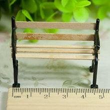 RETYLY 1/24 Dollhouse Miniatura Giardino Patio Furniture Panchina