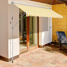Outsunny Tenda da Sole a Bracci con Manovella, Struttura Telescopica in Metallo e Parasole in Poliestere 300x150cm