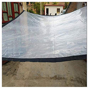 SHIJINHAO Telo Impermeabile Esterno,Tarpa Trasparente In Plastica Impermeabile Robusta Con Granomini Metallici Trasparenti For Campeggio E Piante Tarpa Impermeabile For Giardino Balcone Terrazza, 19 T