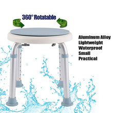 GLJMTY Sgabello Girevole da Doccia Arrotondato Sedia da Bagno, Sedile Girevole da Bagno Antiscivolo