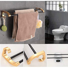 MGMDIAN Portasciugamani Nero Portasciugamani Pieghevole Bagno Bagno Rack Spazio Alluminio Asta Singola Pendente (Color : A)