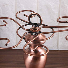 6 ripiani in ferro autoportante per bicchieri da vino, supporto in metallo, facile da montare, robusto scaffale per occhiali perfetto per cucina/armadio