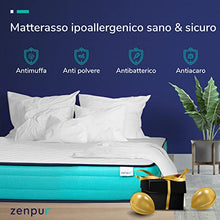 ZenPur Materasso Singolo 90x190 Memory Foam e Lattice | Spessore 18 cm – Fodera Traspirante Ipoallergenica Superstretch® 3D – Materasso Sottovuoto, Garanzia 2 Anni