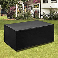PROUH Copri Tavolo e Sedie da Esterno 45x40x25cm, Copritavolo da Giardino Rettangolare, Copertura per Mobili da Giardino, Impermeabile, Anti-UV, Antivento, Tessuto 441D Oxford