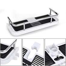 Wangel Mensola Sospesa per Asta Doccia, Mensole da bagno organizer, Senza Foratura, Plastica
