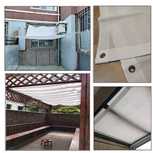 JH1 Rete ombreggiante Household Ombra Panno Bianco, 200GSM Polietilene Maglia Telone con Occhielli E Corda, Appendere sul Tetto Piscina (Size : 8×10m)
