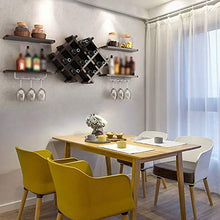 Scaffale per bottiglie vino da parete,Porta Vino Portabottiglie Vino da Parete,Scaffale Vini Portabottiglie,Per cucina,ristorante,bar,piante in vaso,libri,vasi (1 scaffale per vino+4 ripiani) (Nero)
