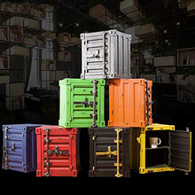 QWERTYUIOP Comodino in Ferro con Contenitore retrò con Serratura Armadietto con Cassetti Cassetto con Cassetti Cassetta di Sicurezza Armadietto in Stile Industriale Ferro Battuto (Rosso)