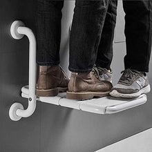BAIHAO Sedia da Bagno con Sedile Pieghevole WC Sgabello da Doccia a Parete con braccioli Sgabello Antiscivolo per Anziani di Sicurezza Sgabello da Bagno per disabili Senza Barriere