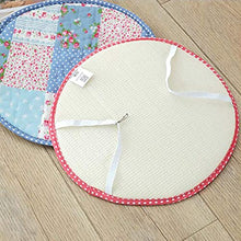 HYLX Cuscino Sedile, Cuscino Sedia, Cuscino Sgabello Rotondo, Cuscino Sedia Floreale Antiscivolo in Cotone Spesso, per Giardino, terrazza Esterna