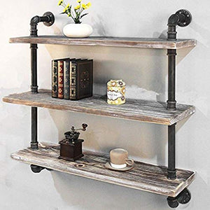 LYM &ripiano di stoccaggio Rack a Parete Retro Industriale del Vento Shelf Decorazione del Salone Ferro Bookshelf Scaffale di Finitura