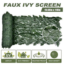 Recinzione Artificiale Crittografata Recinzione Artificiale, 50 300 Cm Giardino Foglie Fence Simulation Leaves Wall, Artificial Ivy Leaf Screening Roll Balcone Privacy, per Outdoor Garden Decor