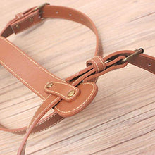 Nobranded Cuoio DELL'UNITÀ di elaborazione Esterna Coperta Da Picnic Carry Strap per il Campeggio, Feste, Picnic, Moto Bedroll Cinghie, Marrone - S 69x32.5cm
