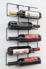 DanDiBo Scaffale Vino “Cinco” 53cm HX13615 Metallo Porta Bottiglie Supporto-Bottiglie Scaffale a Parete