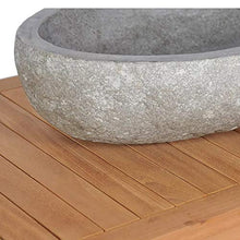 Cikonielf - Mobiletto da bagno, con corrimano, lavabo in pietra e cestino portaoggetti, multifunzione, 132 x 45 x 75 cm
