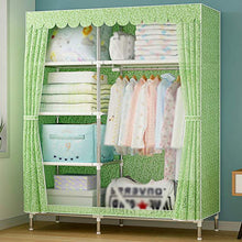 wardrobe Armadio in Tessuto di Grande capacità, Armadio Pieghevole Pieghevole, 107 × 45 × 180 Cm