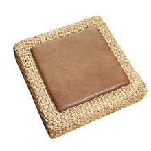 LTINN Spessi Cuscini Tatami in Rattan Intrecciati a Mano, Cuscini sul Pavimento sul Balcone del Soggiorno, superfici dei sedili in Pelle in Materiale vegetale Naturale, tappetini da Meditazione
