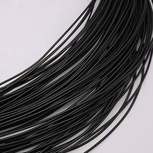 Materiale di tessitura circolare in rattan sintetico, in rattan sintetico, 500 g, colore: nero