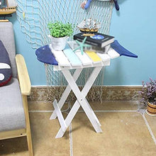 Stile mediterraneo Tavolo Pieghevole Piccolo Tavolo da Picnic tavolino da Tavolo Piccolo tavolino da caffè Balcone Tavolo da Giardino in Legno Tavolo da Lavoro