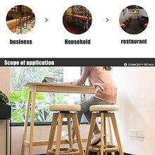 Sedia da ufficio,Tavolo audace e creativo Sgabello da bar Altezza della piastra del sedile 65 cm (26 pollici), Struttura in legno massello Cuscino in pelle artificiale, Vernice in legno, Utilizzato