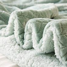 DSLK Coperte in Pile Verdi E Lanci Adulti Spessa Calda Calda Coperte Invernali Domestico Super Morbido Piumino Lusso Coperte Solide Tranquility Coperta Ponderata (Color : Style7, Size : 200x230cm)