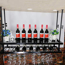 YWYW Ferro da Stiro in Stile Industriale retrò Bar Ristorante Portabicchieri Appeso Bar Decorazione Portabottiglie Portabicchieri Portabicchieri Appeso (Dimensioni: L100 * W30CM)